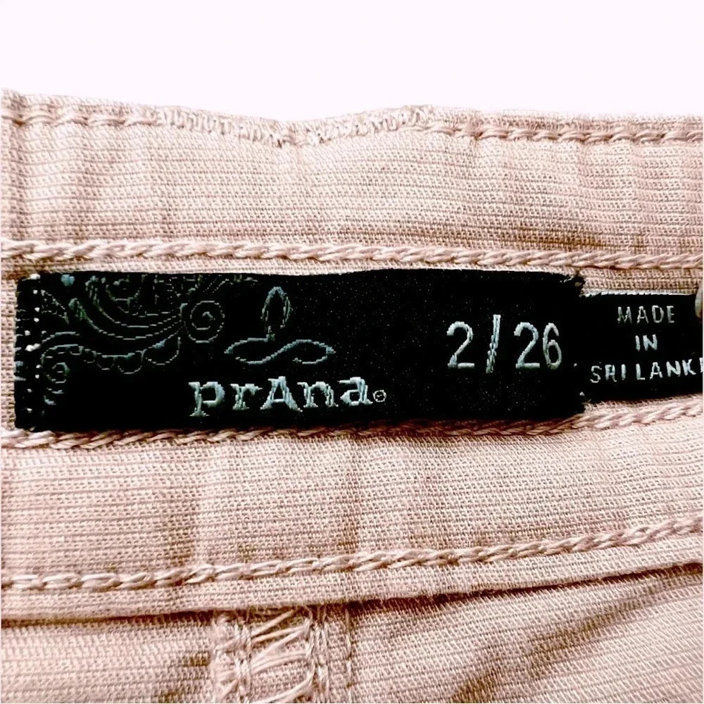 Prana “Elle” 4-Way Stretch Soft Pink Mini Skirt Front And Back Pockets Size 2/26 - Picture 5 of 8